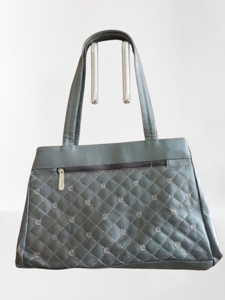 Metalic Grey Handbag