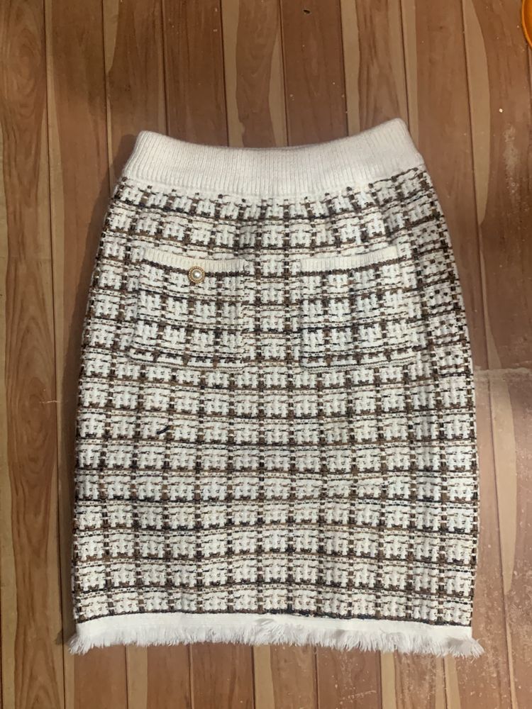 WOMEN FASHION WOOLEN SKIRT