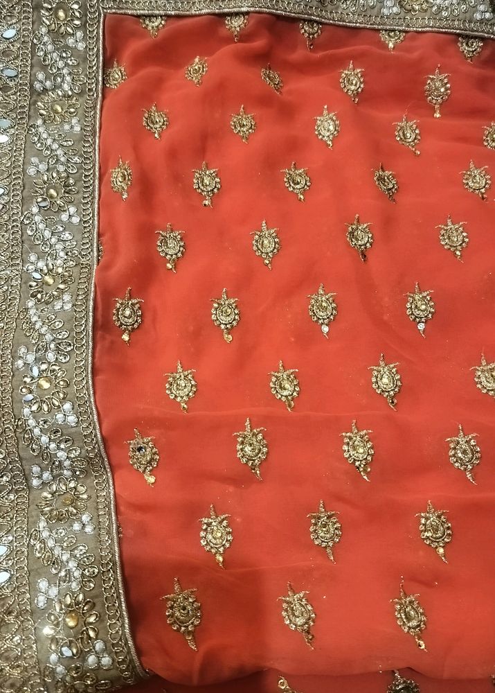 Party Wear Saree With Heavy Work