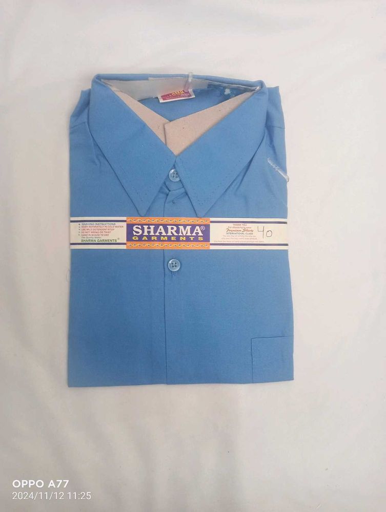 Blue Colour School And Medical Shirt (Men's)