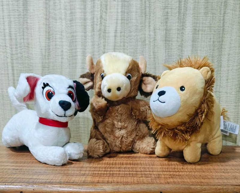 Combo Of 3 Imported Plushies Toys