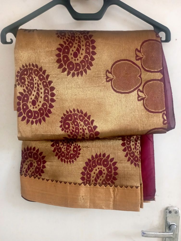 Kanchi Silk Saree With Stitched Blouse