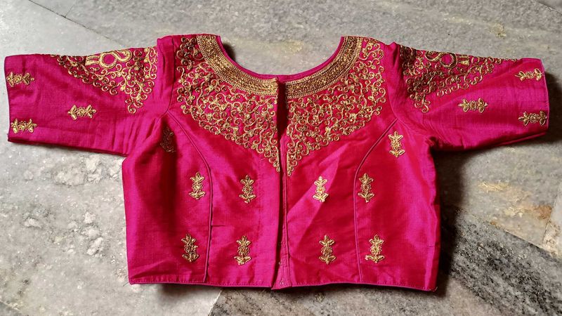 Pink Color Readymade Blouse