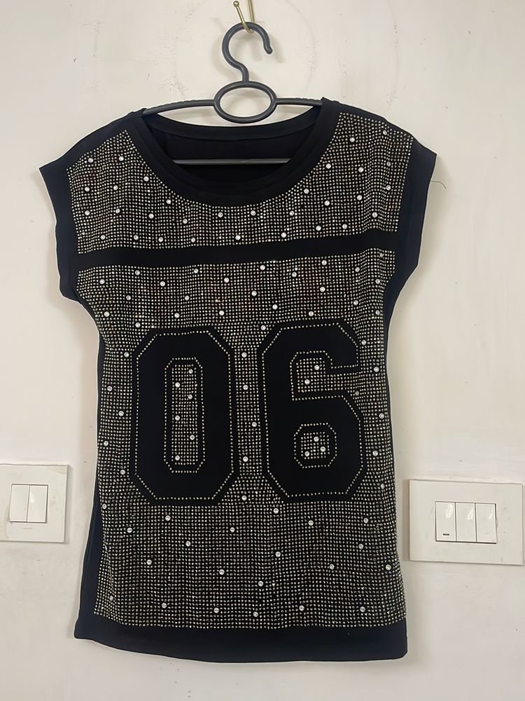 Beaded Glitter 06 Jersey Party Tee