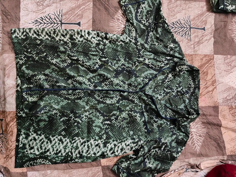 Snake Print Night Suit