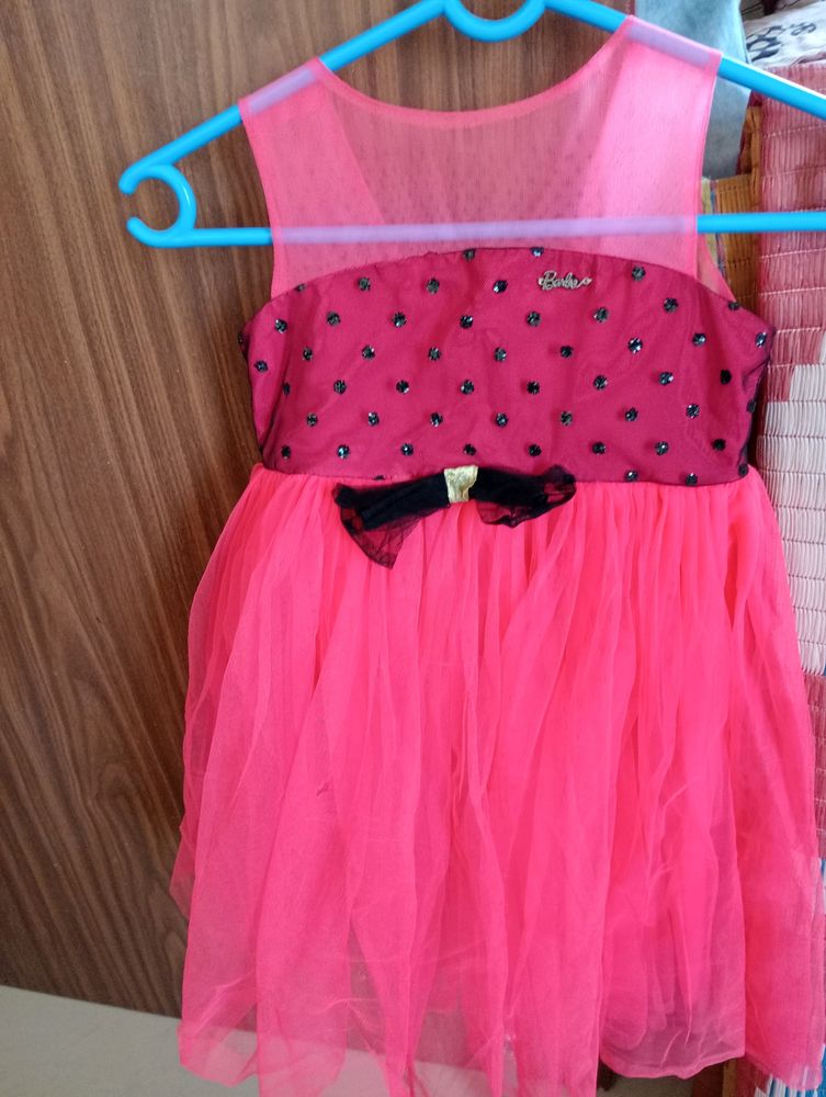 Barbie Branded Girl Frock