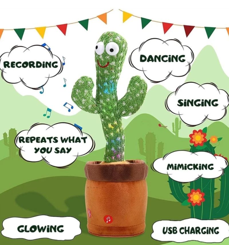 Dancing Talking Cactus Toys for Baby