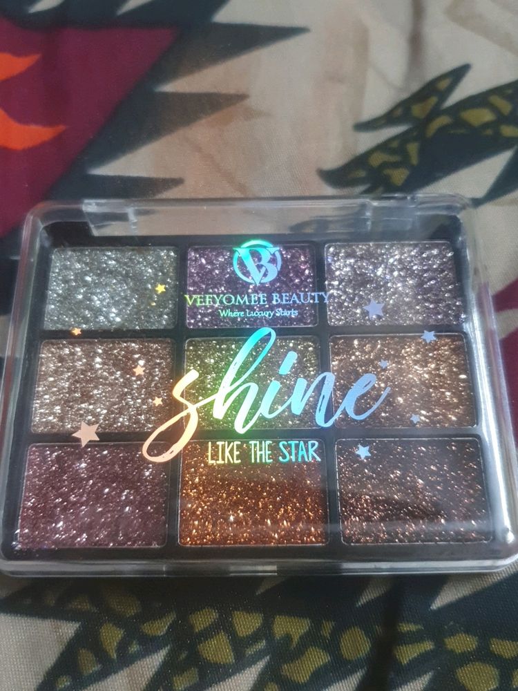 9 shimmer and glitter shades