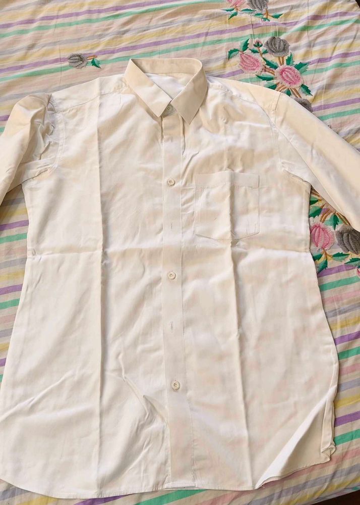 2 Full White Shirt For Men