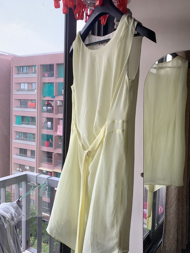 lemon yellow Party Dress