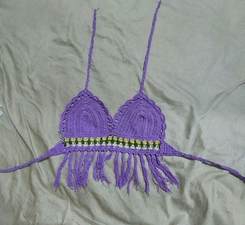 Crocheted Bikini Top Which Has Never Been Used