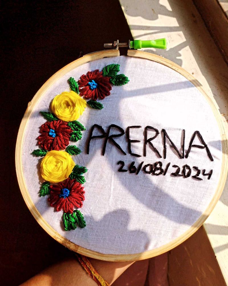 customized your name hoop