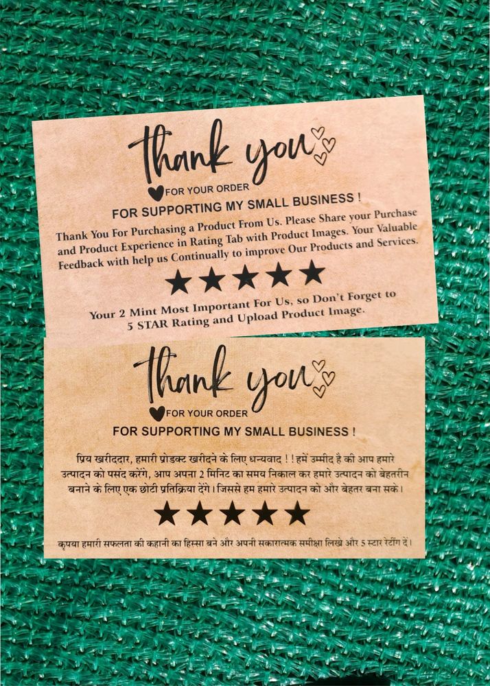 Thank You Card(50pic) Small Business