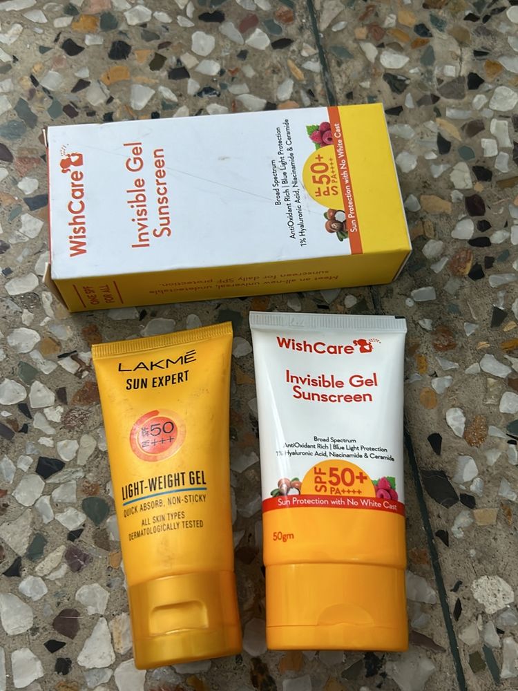 Wishcare Sunscreen With Free Lakme Sunscree