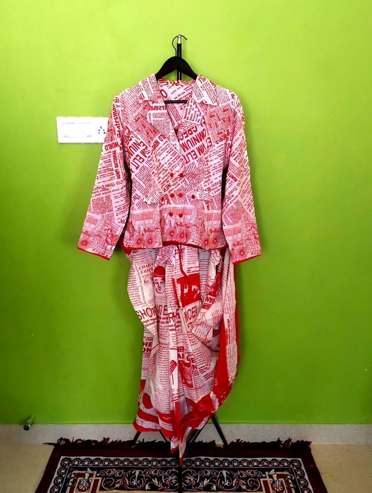 Devdasi Blezzer & Dhoti Set/New With Tag