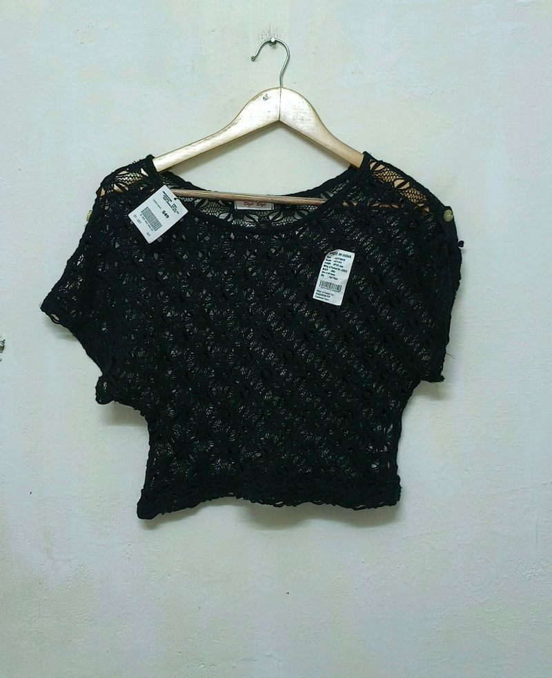 Trendy New Black Top For Women