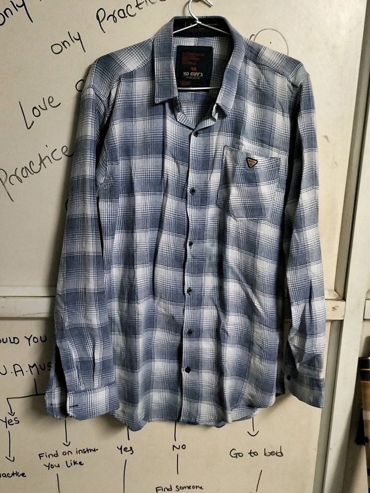 Light Purple Checkered Shirt