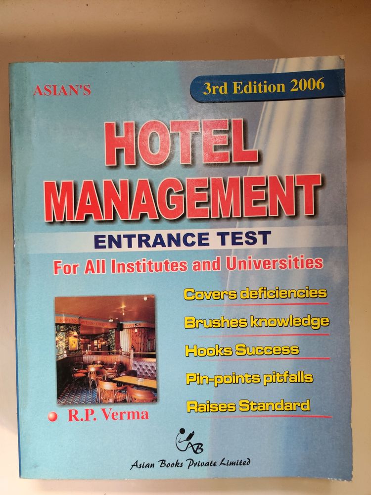 HOTEL MANAGEMENT Entrance Test Book 2006 Addition , R.P. VERMA