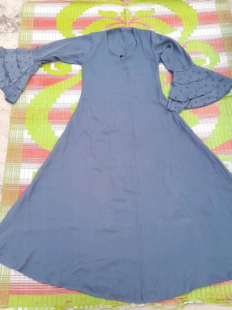 New (GRAY ABAYA)