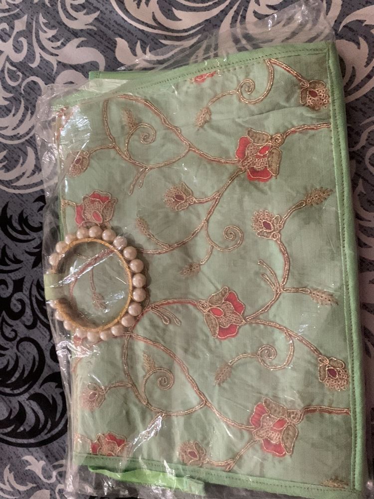 Ethnic Bag With Pearl Hand