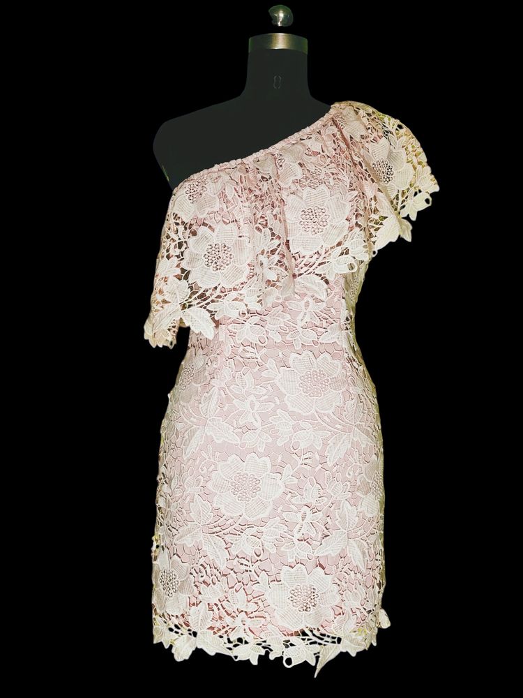 One-shoulder Lace  Dress( Offer In Discription)