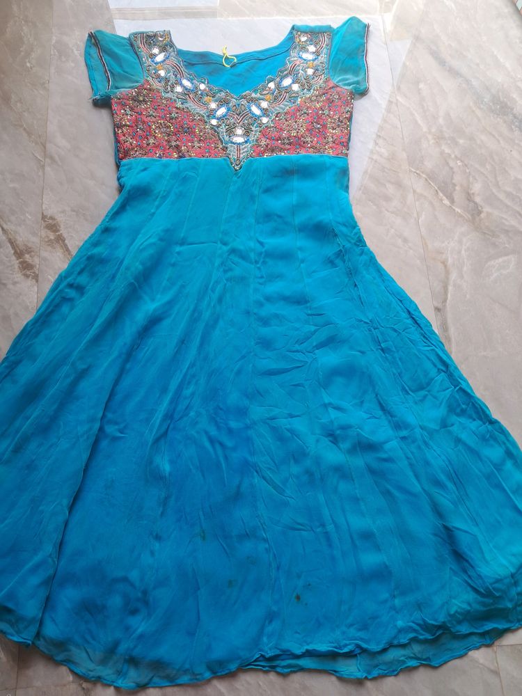 Beautiful Anarkali Suit Dor Wedding And Festive