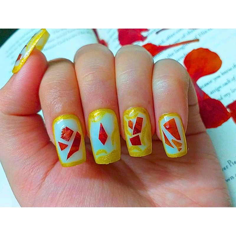 Press On Nails(Royal Poinciana)