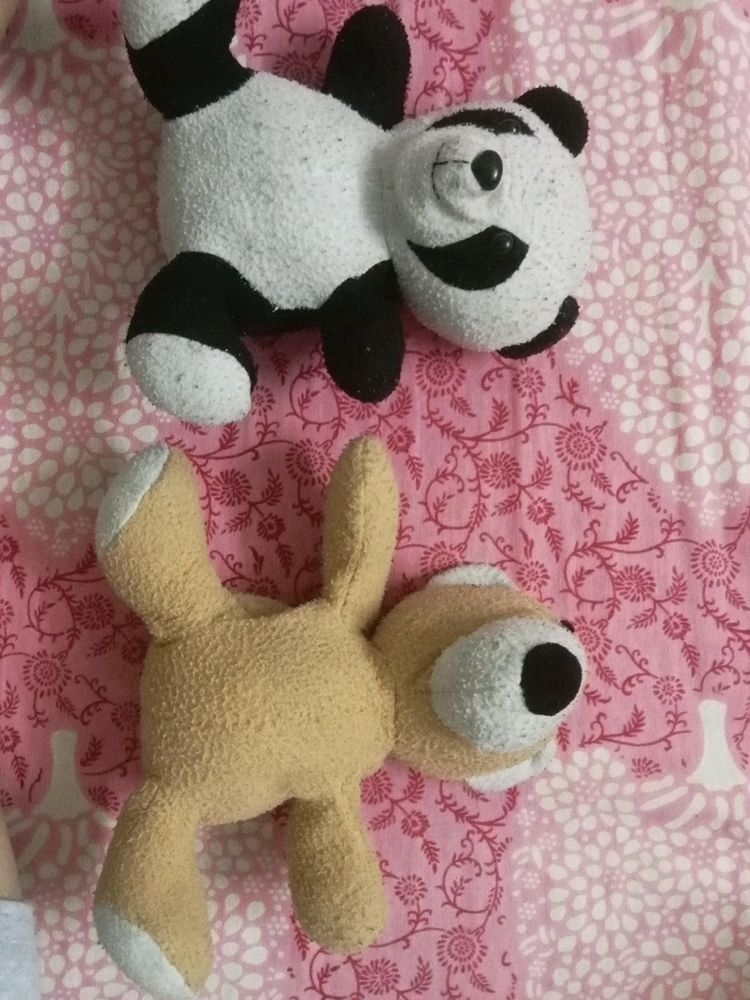 Panda And Tesdy Bear Soft Toy For Sale