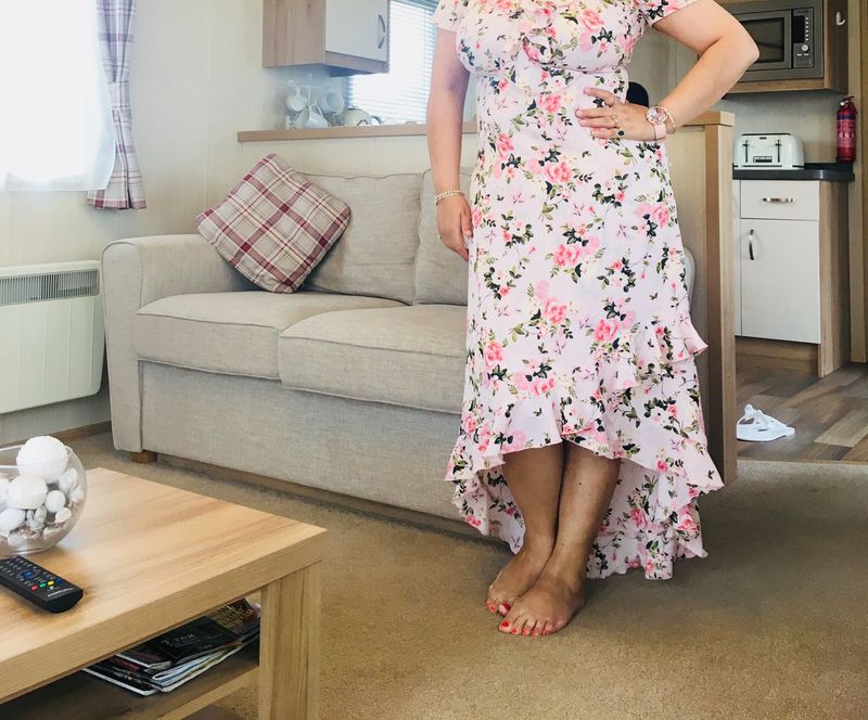 Beautiful Floral Dorothy Perkins Dress Hi Low Ptrn