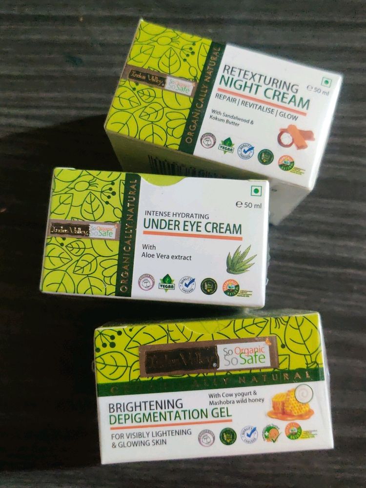 New 3 Creams From Indus Valley Bio Organic