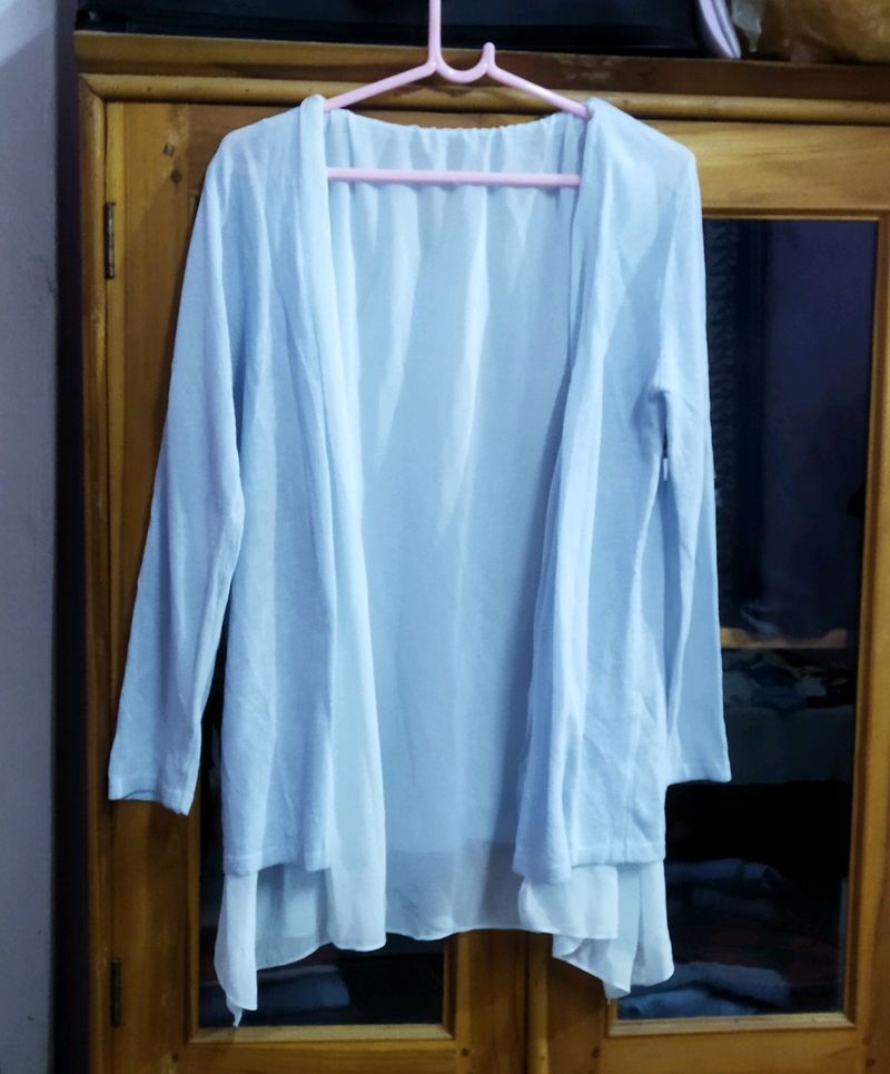 Light blue cardigain top