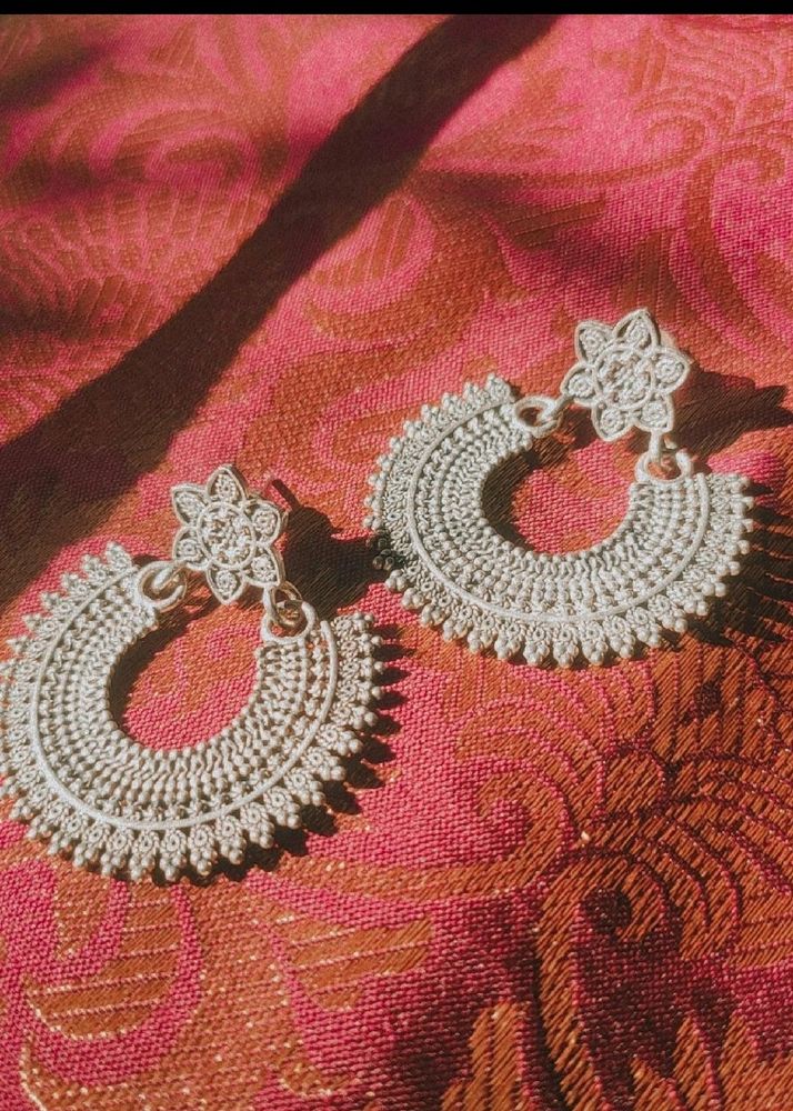 🔥Loot🔥Pretty Silver Earrings❤️