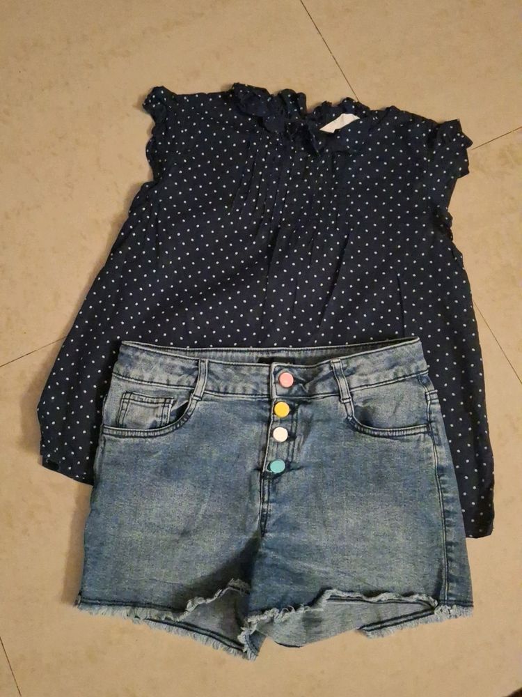 H&m Top And Rio Shorts