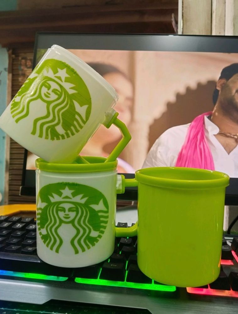 Pair Of Starbucks Coffee Mug