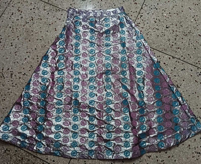 Shining Silver Skirt