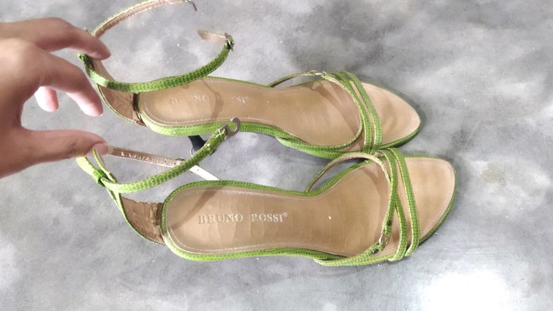 Green Heels Sandal