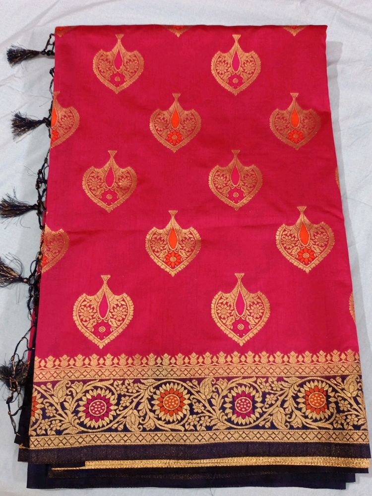 Radha Krishna Banarsi Silk Saree