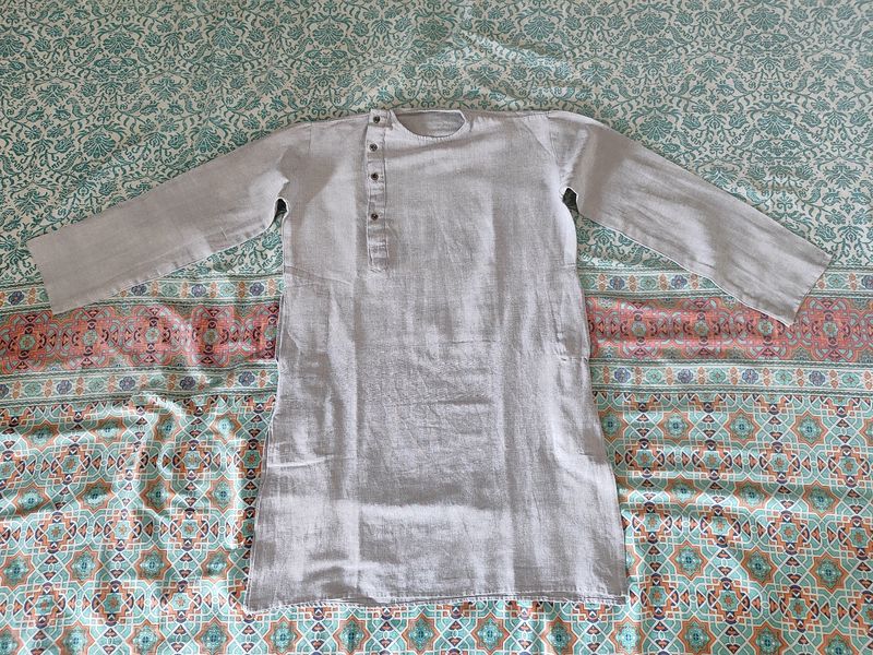 Gray Kurta For Boys 14-16 Yrs.