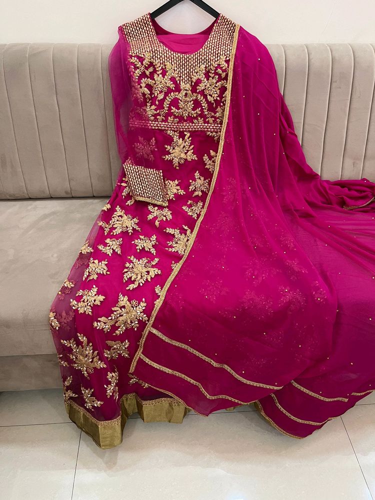 PINK ANARKALI SET