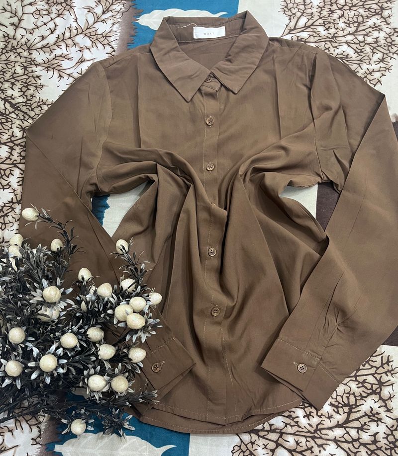 coffee brown color shirt