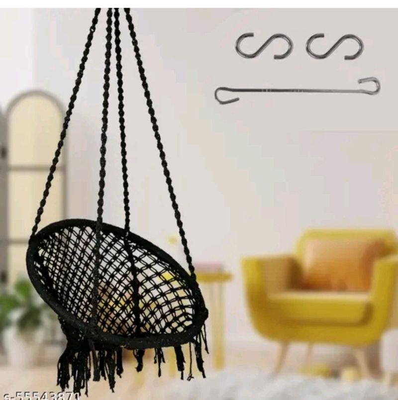 Cotton rope hanging swing