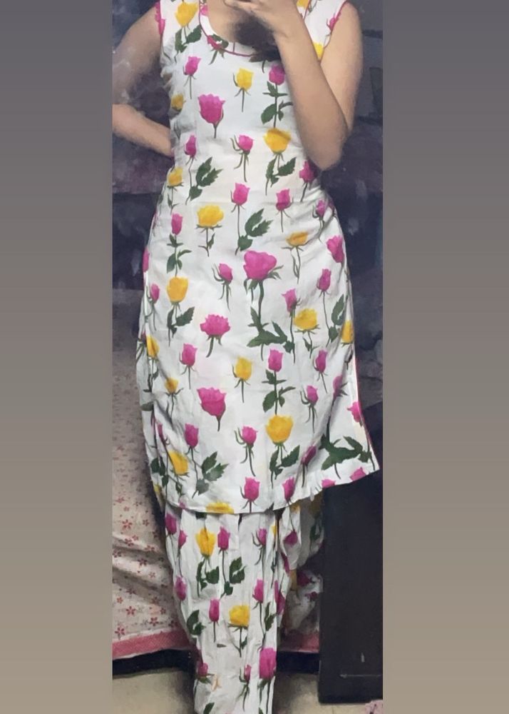 floral kurta set