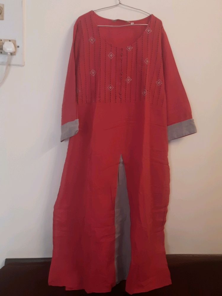 Fusion Brand Kurti In Red