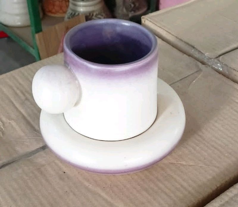 New Ceramic Cup And Saucer