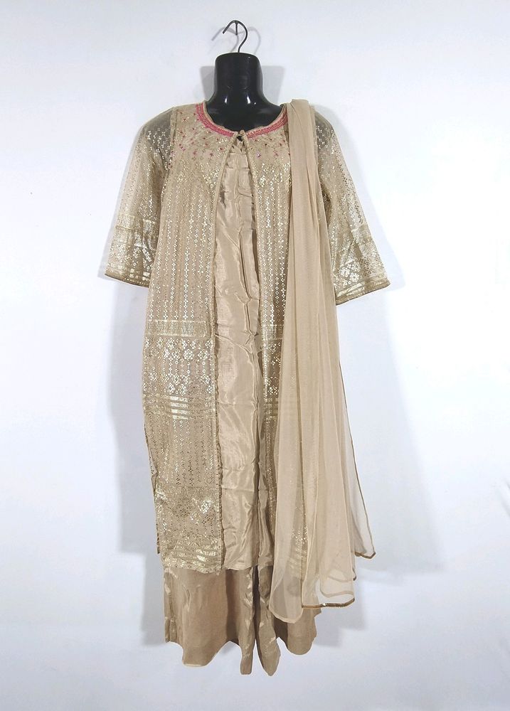 Aurelia Beige Kurta Set