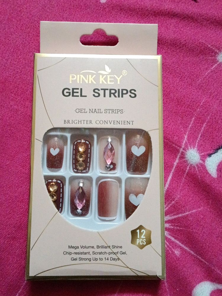 Pink Key Gel Strips.