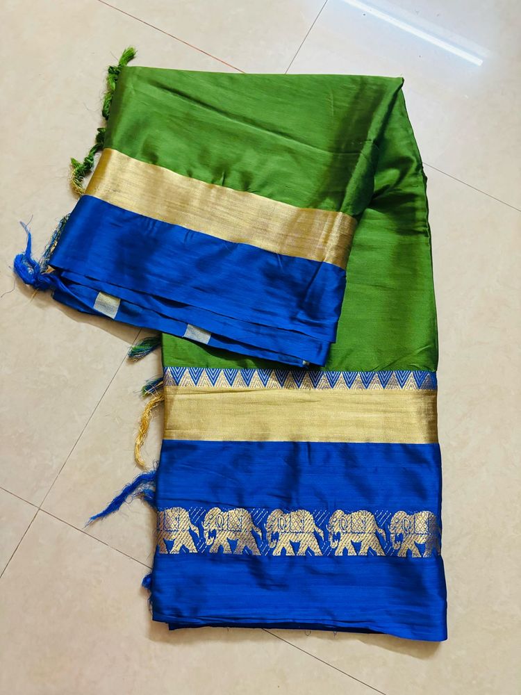 beautiful elephant print saree