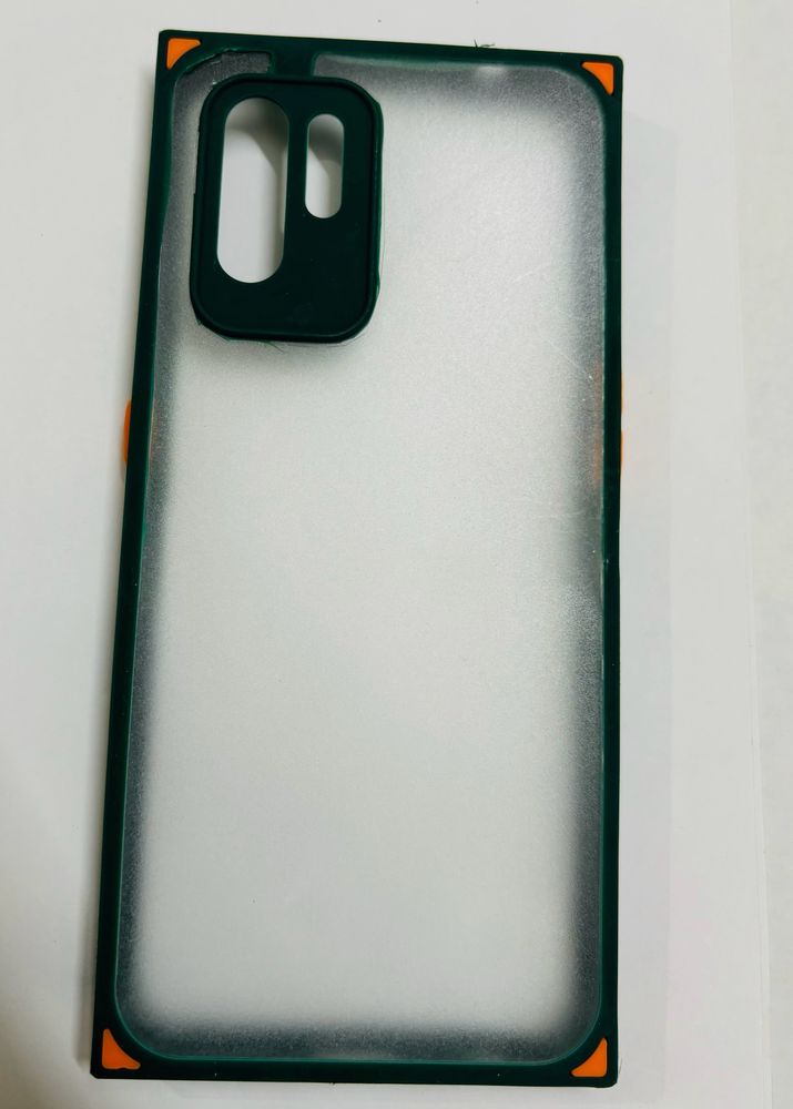 Datk Green Square Corner Case For Oppo F19 Pro +