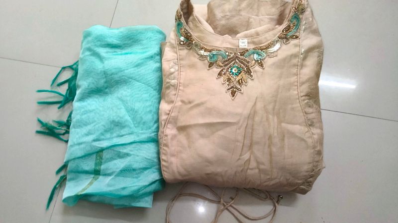 Designer Kurta With Dupatta