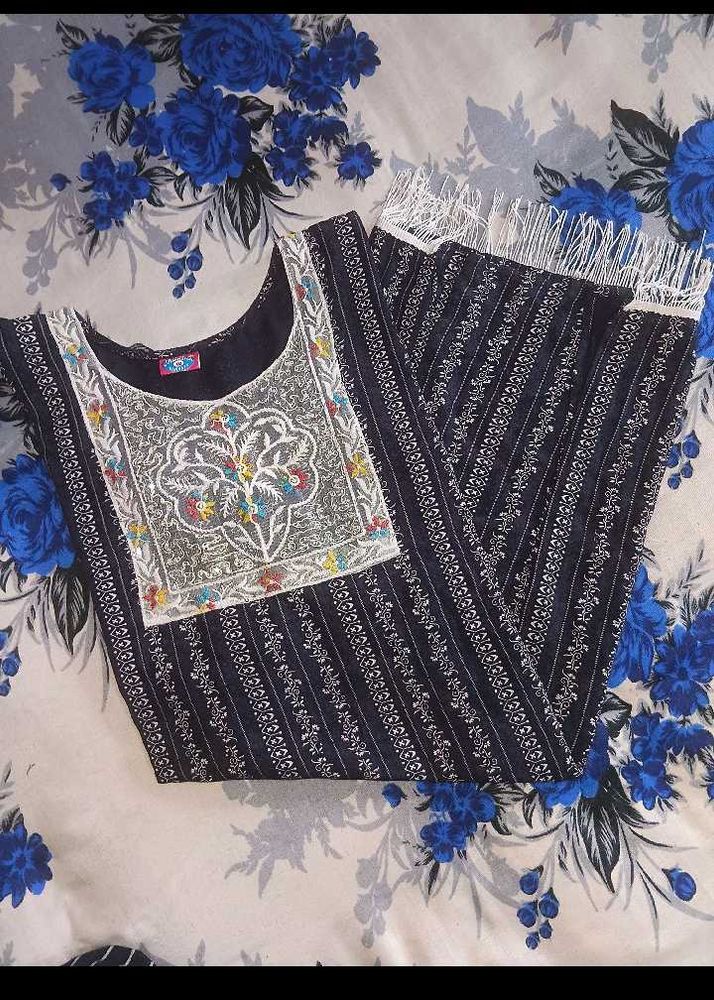 blue kurta for women